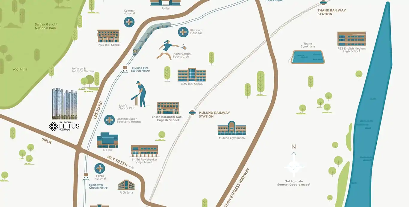 Sattva Hamlet location map